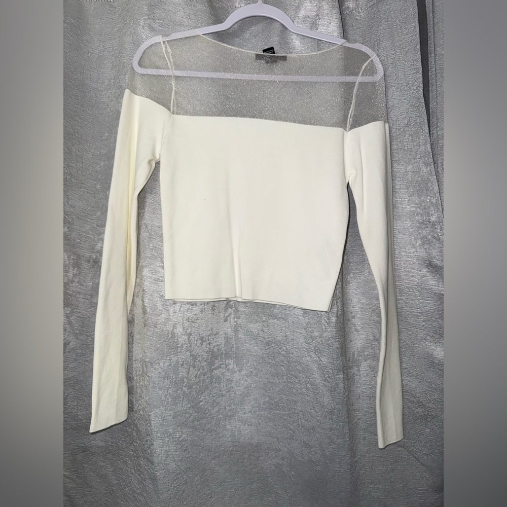 Forever 21 Silver Textured Top